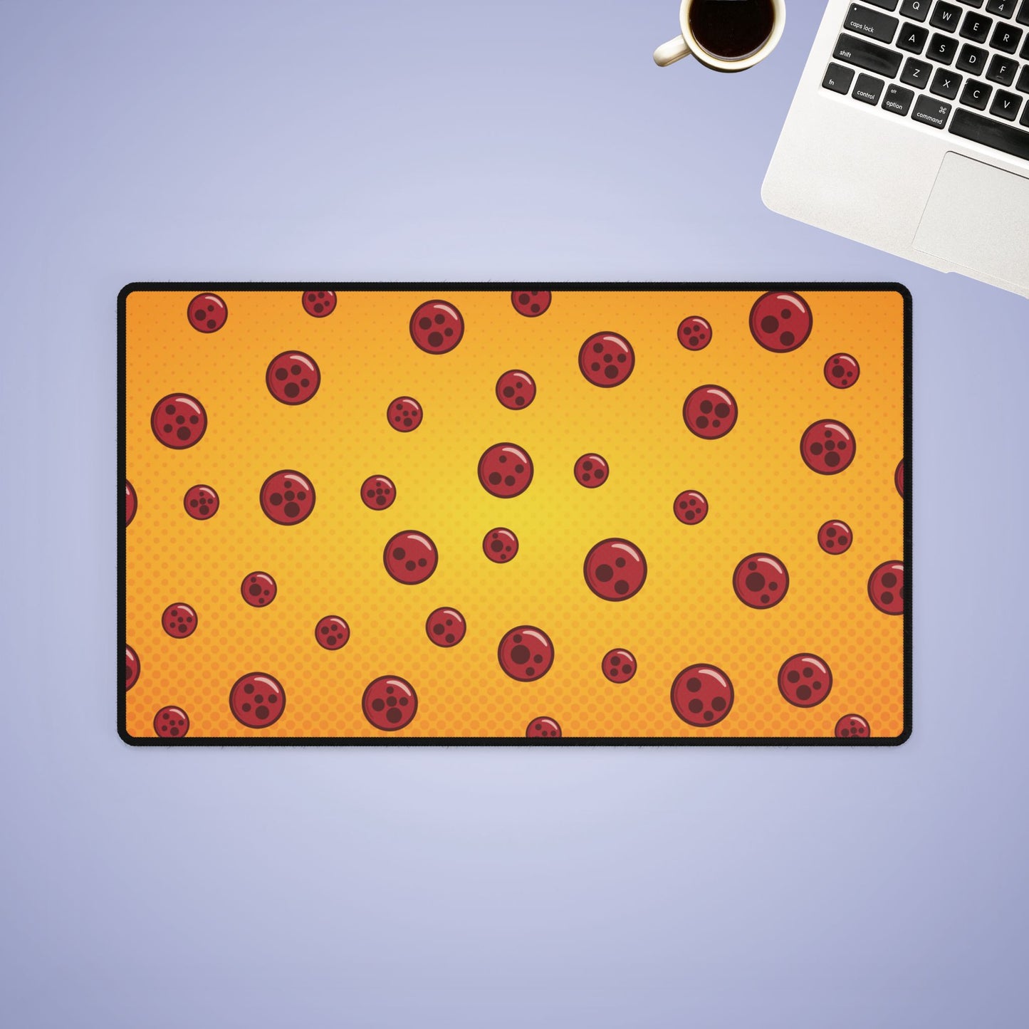 Pepperoni Pizza Lover Decor Gaming Desk Mat Medium & Large Foodie Gift