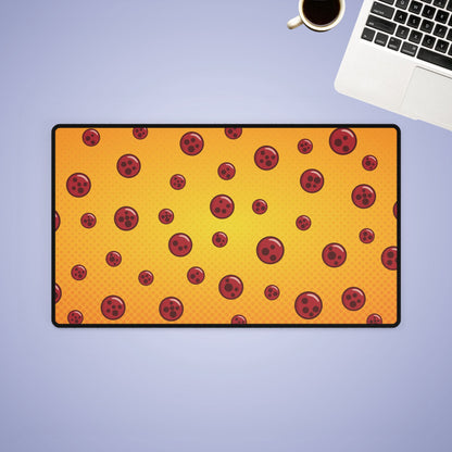 Pepperoni Pizza Lover Decor Gaming Desk Mat Medium & Large Foodie Gift