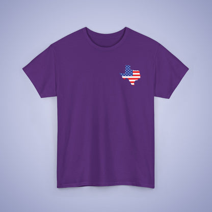 Texas Map Pocket Art Proud American Unisex T Shirt