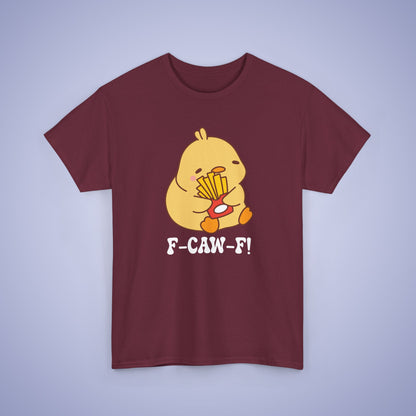 Chip Lover F CAW F White Cute Funny Chick Unisex Chicken T Shirt