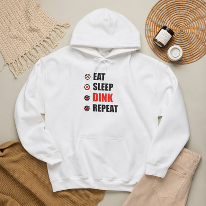 Eat Sleep Dink Repeat Pickleball Hoodie | Funny Pickleball Lover Gift Black Version