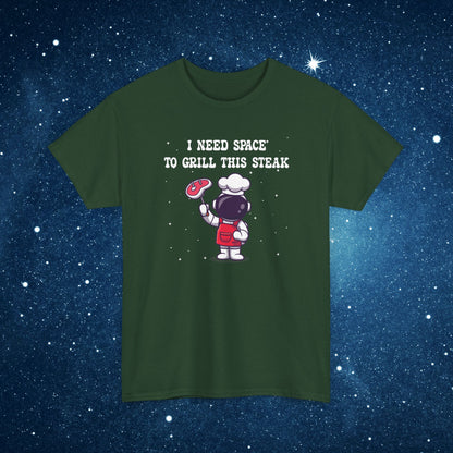I Need Space to Grill this Steak National Astronaut Day Unisex Graphic T Shirt