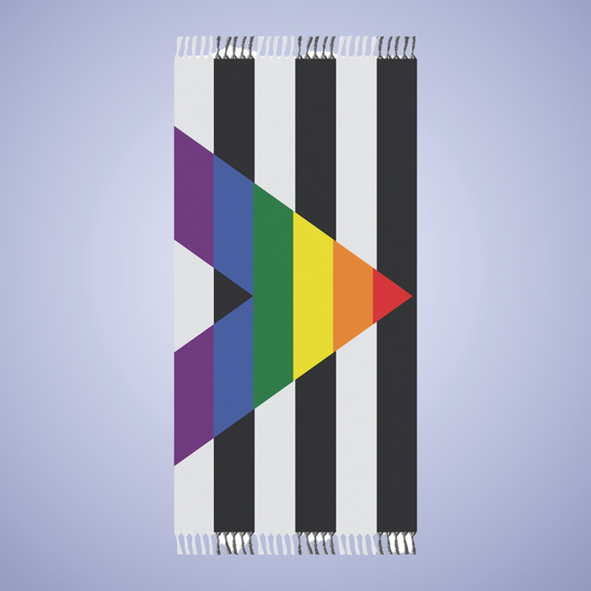 Straight Ally Flag Boho Beach Towel  LGBTQ Pride Month LGBT Holiday Gift