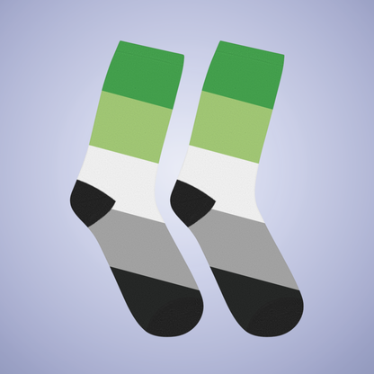 Aromantic Mid Length Socks Pride Month LGBTQ Event Gift Apparel