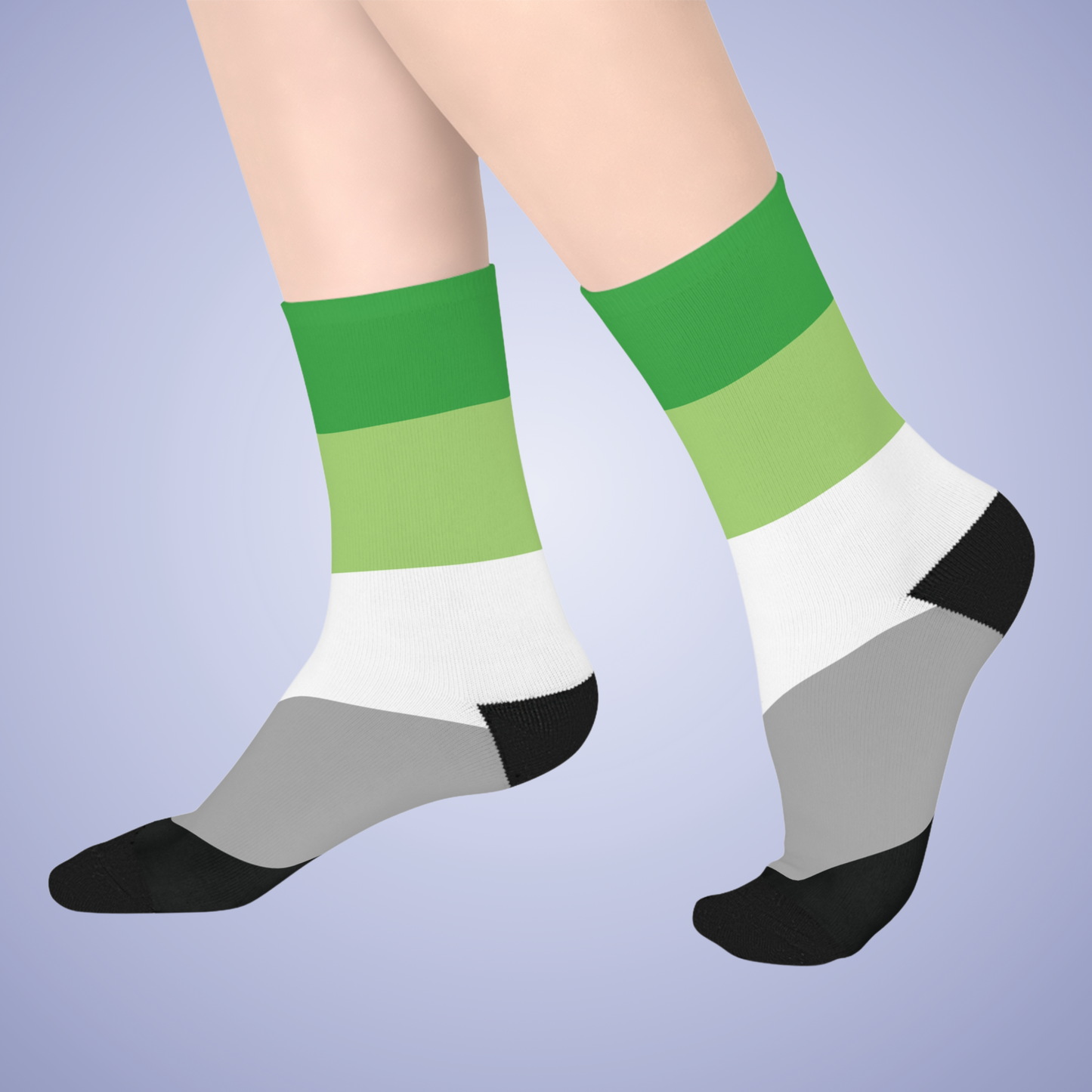 Aromantic Mid Length Socks Pride Month LGBTQ Event Gift Apparel