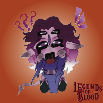 Morticia Chibi Cry Sticker, Into the Cataclysm - Legends of Blood