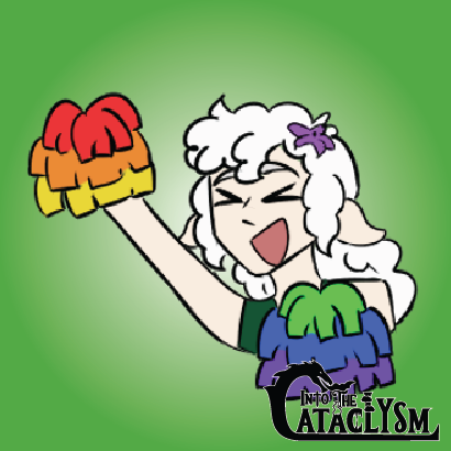Woonina Cheer Sticker - Into the Cataclysm