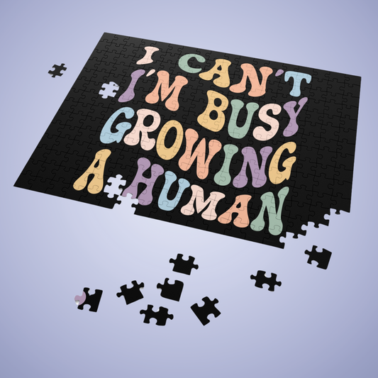 Pregnancy Announcement Personalized Jigsaw Puzzle with Tin - You Choose Quote!