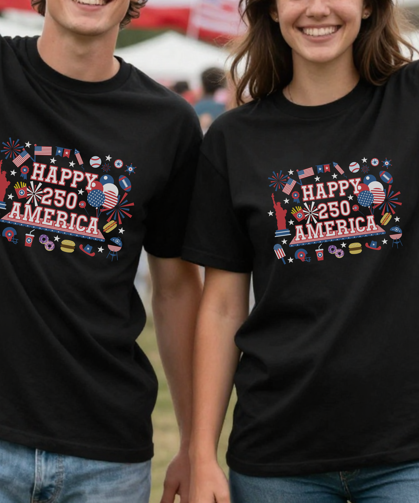 250 Years of Freedom Party Style USA Celebration Unisex T Shirt