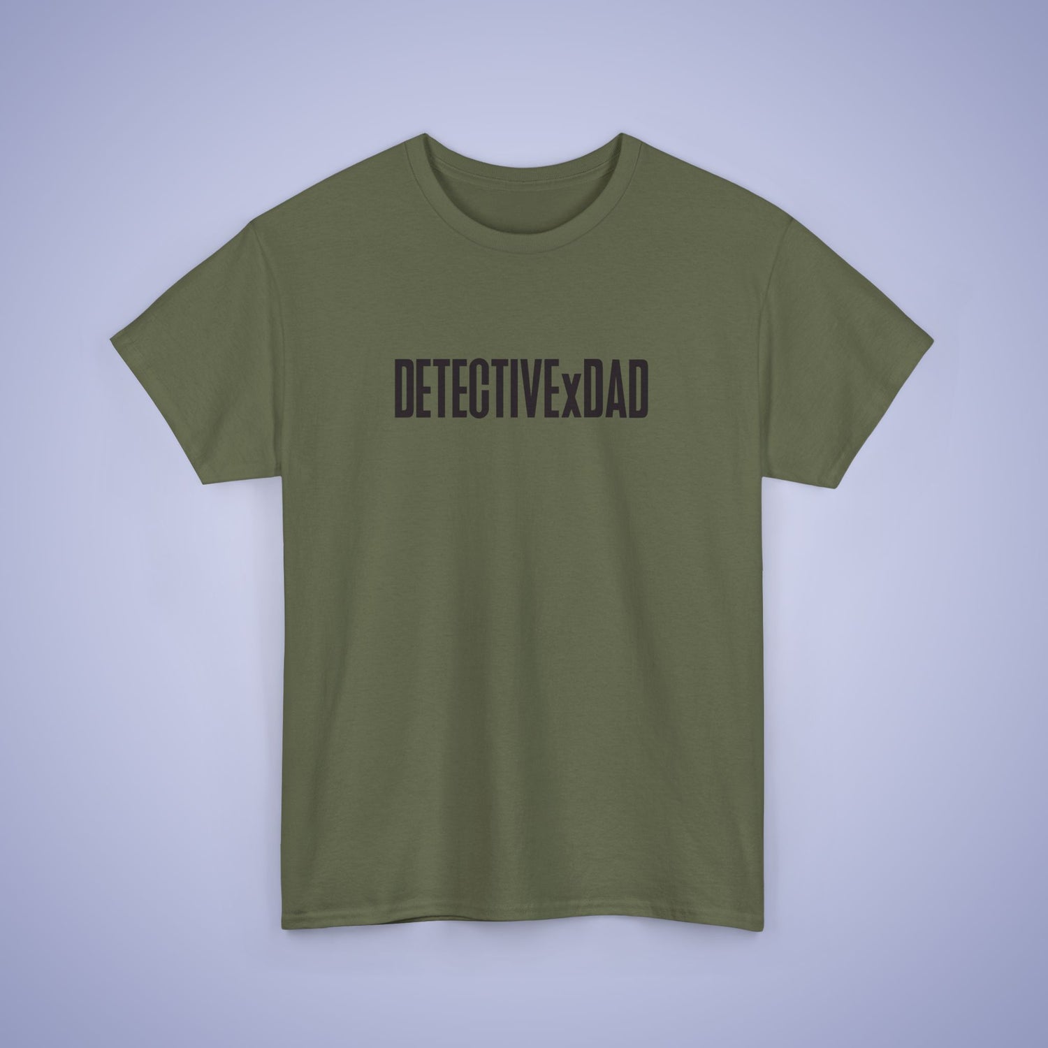 Detective X Dad T Shirt Anime Military Green