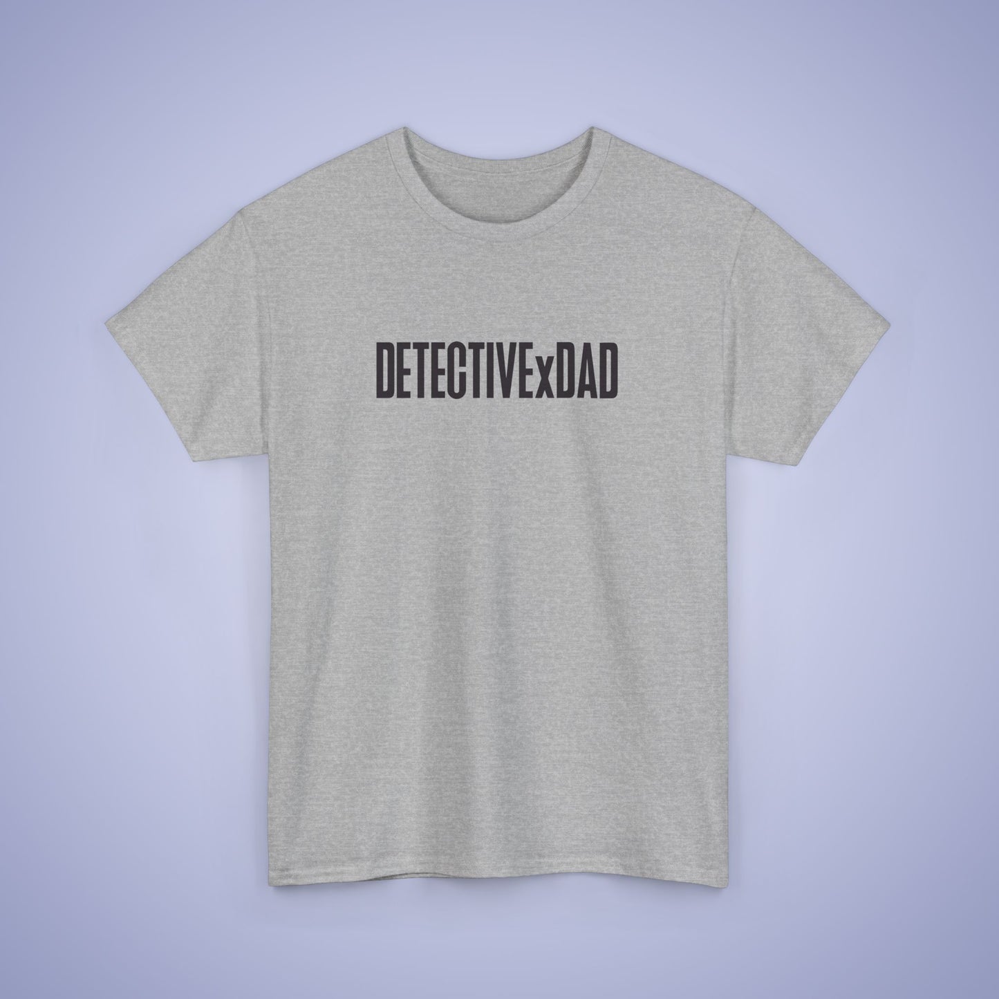 Detective X Dad T Shirt Anime Grey