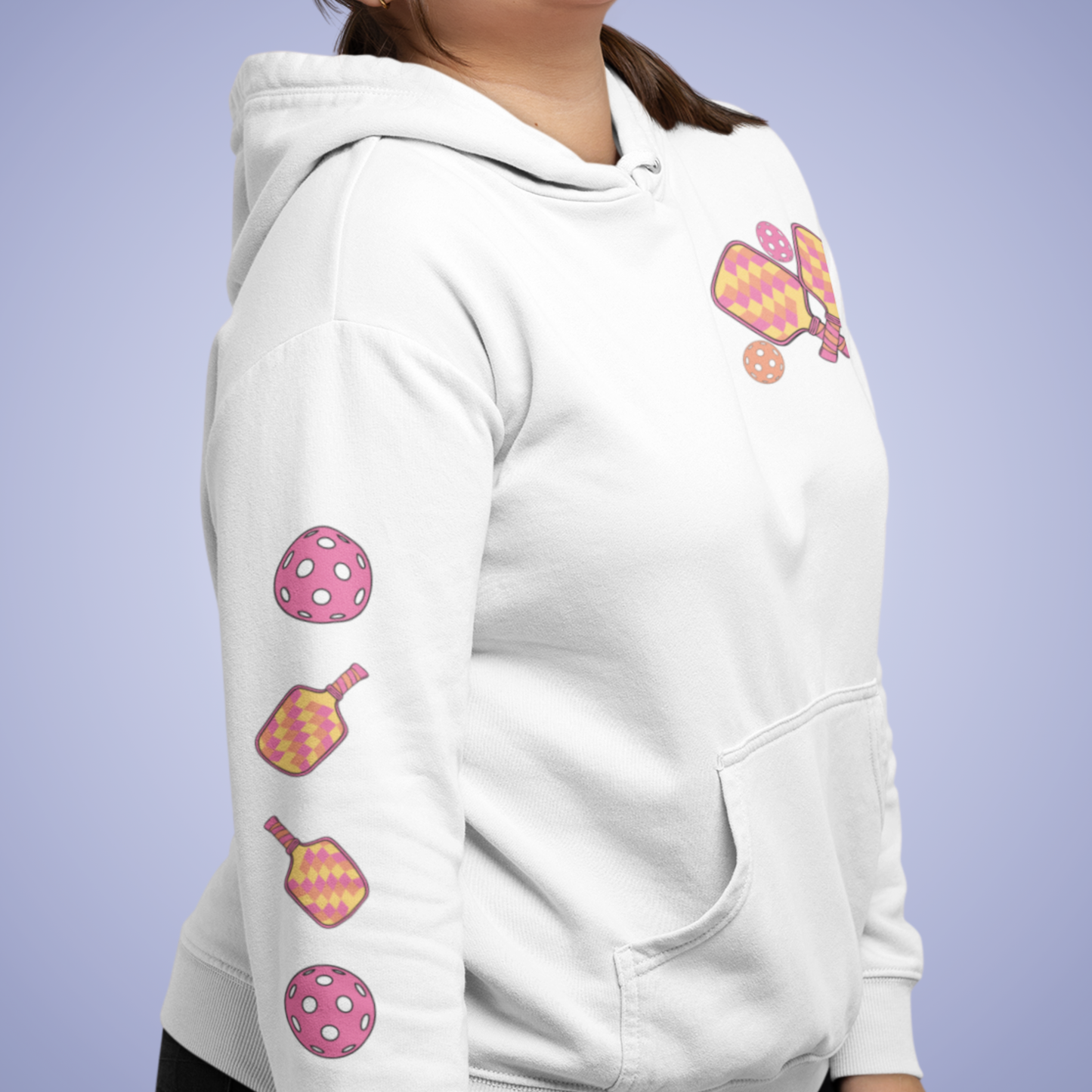 Diagnosed with a Chronic Dinking Disorder Pickleball Hoodie | Funny Pickleball Lover Gift Light Version
