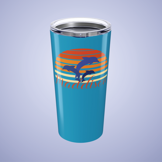 Dolphin Paradise Personalized Name Tumbler Birthday Gift