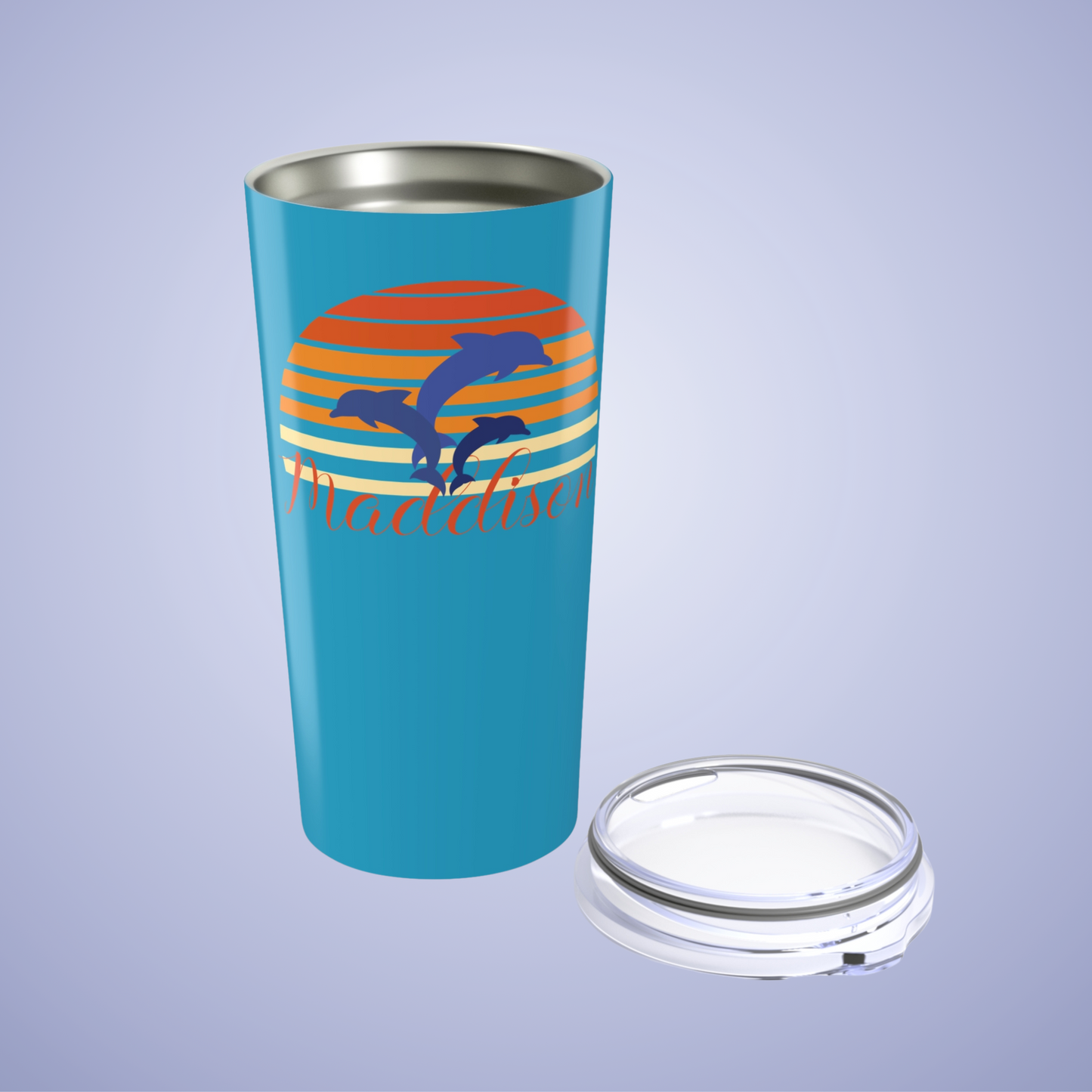 Dolphin Paradise Personalized Name Tumbler Birthday Gift