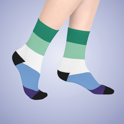 Gay Man Mid Length Socks Pride Month LGBTQ Event Gift Apparel