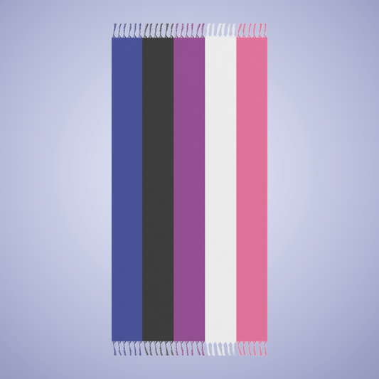 Gender Fluid Flag Boho Beach Towel  LGBTQ Pride Month LGBT Holiday Gift