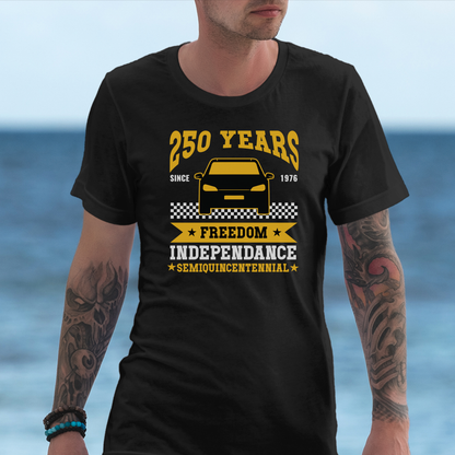 New York Taxi 250 Years of Freedom USA Celebration Unisex T Shirt