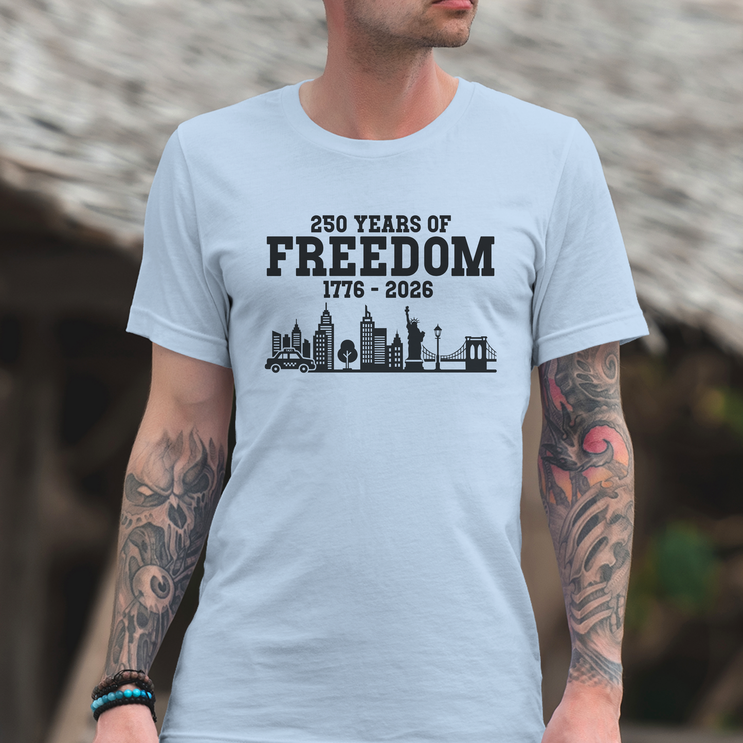 250 Years of Freedom Silhouette Style USA Celebration Unisex T Shirt