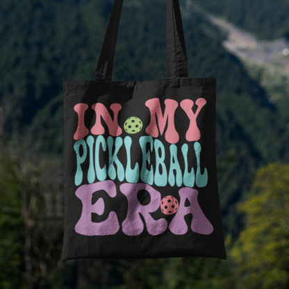 In My Pickleball Era Pickleball Tote Bag | Cotton Canvas Gift