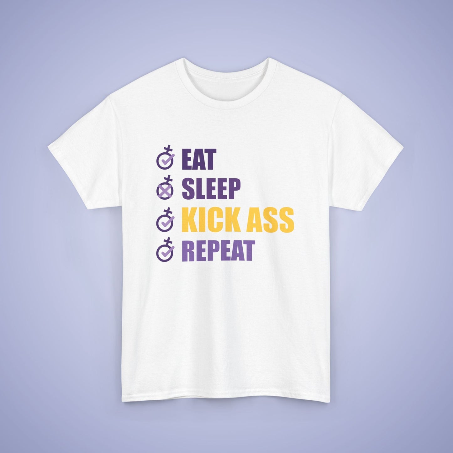 Eat Sleep Kick Ass Repeat Hoodie & T Shirt Combo
