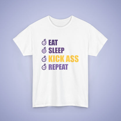 Eat Sleep Kick Ass Repeat Hoodie & T Shirt Combo