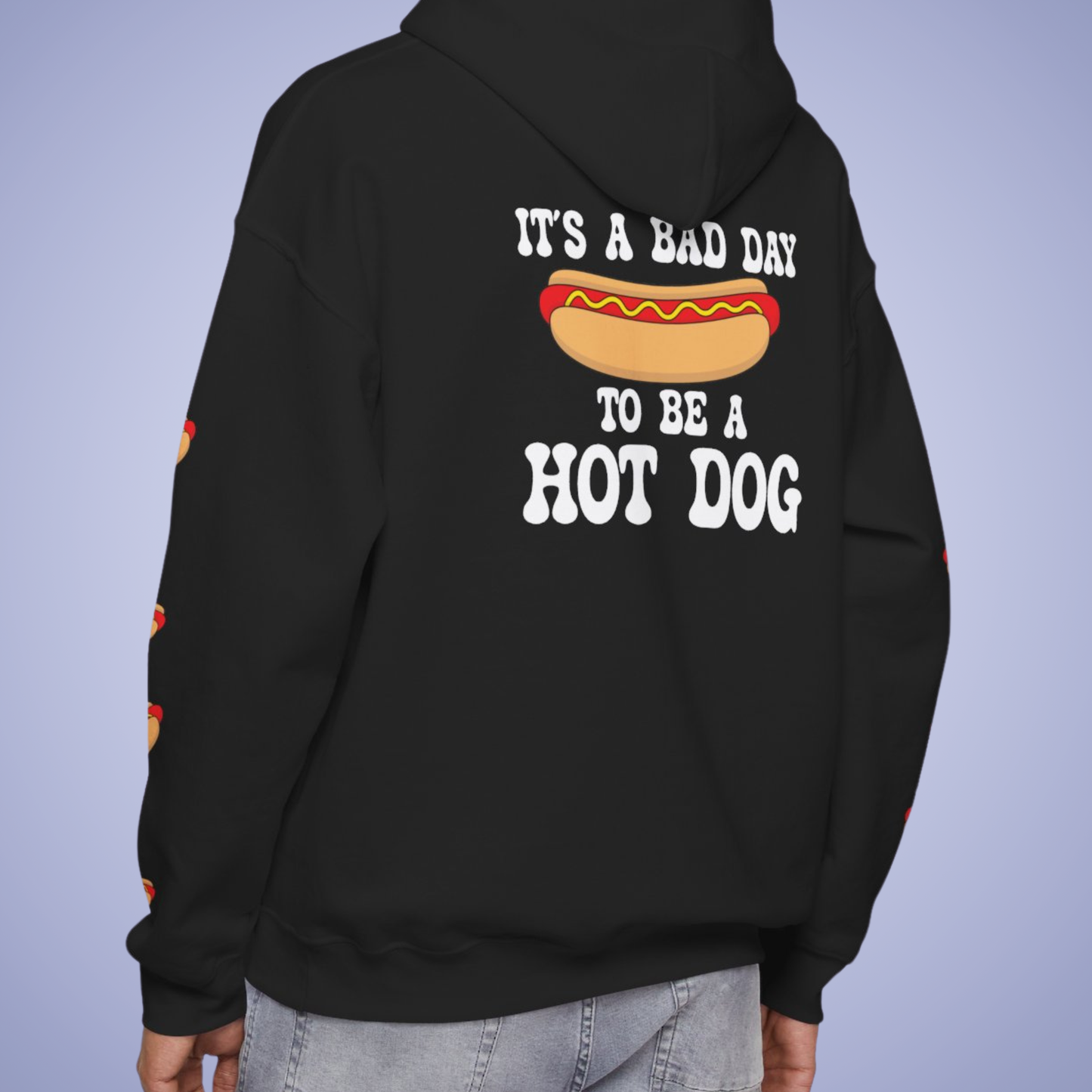 It's a Bad Day to Be A Hot Dog Hoodie | Hot Dog Lover Gift White