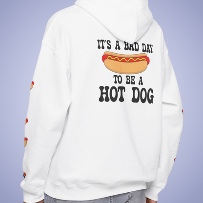 It's a Bad Day to Be A Hot Dog Hoodie | Hot Dog Lover Gift Black