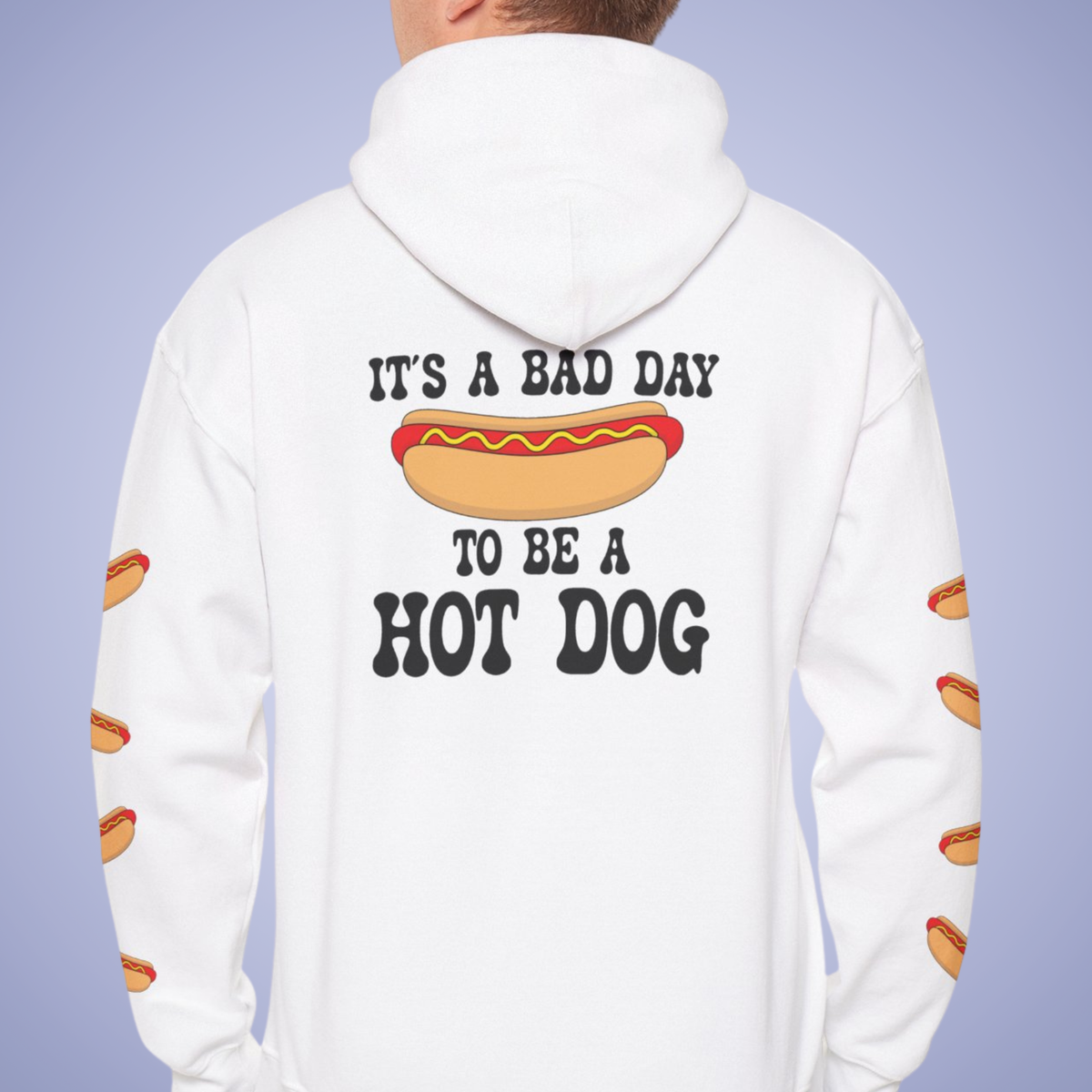 It's a Bad Day to Be A Hot Dog Hoodie | Hot Dog Lover Gift Black