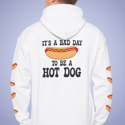 It's a Bad Day to Be A Hot Dog Hoodie | Hot Dog Lover Gift Black