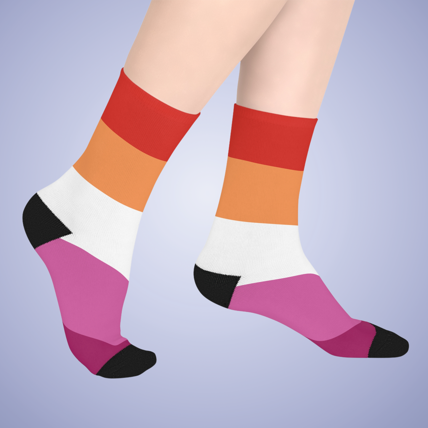 Lesbian Mid Length Socks Pride Month LGBTQ Event Gift Apparel