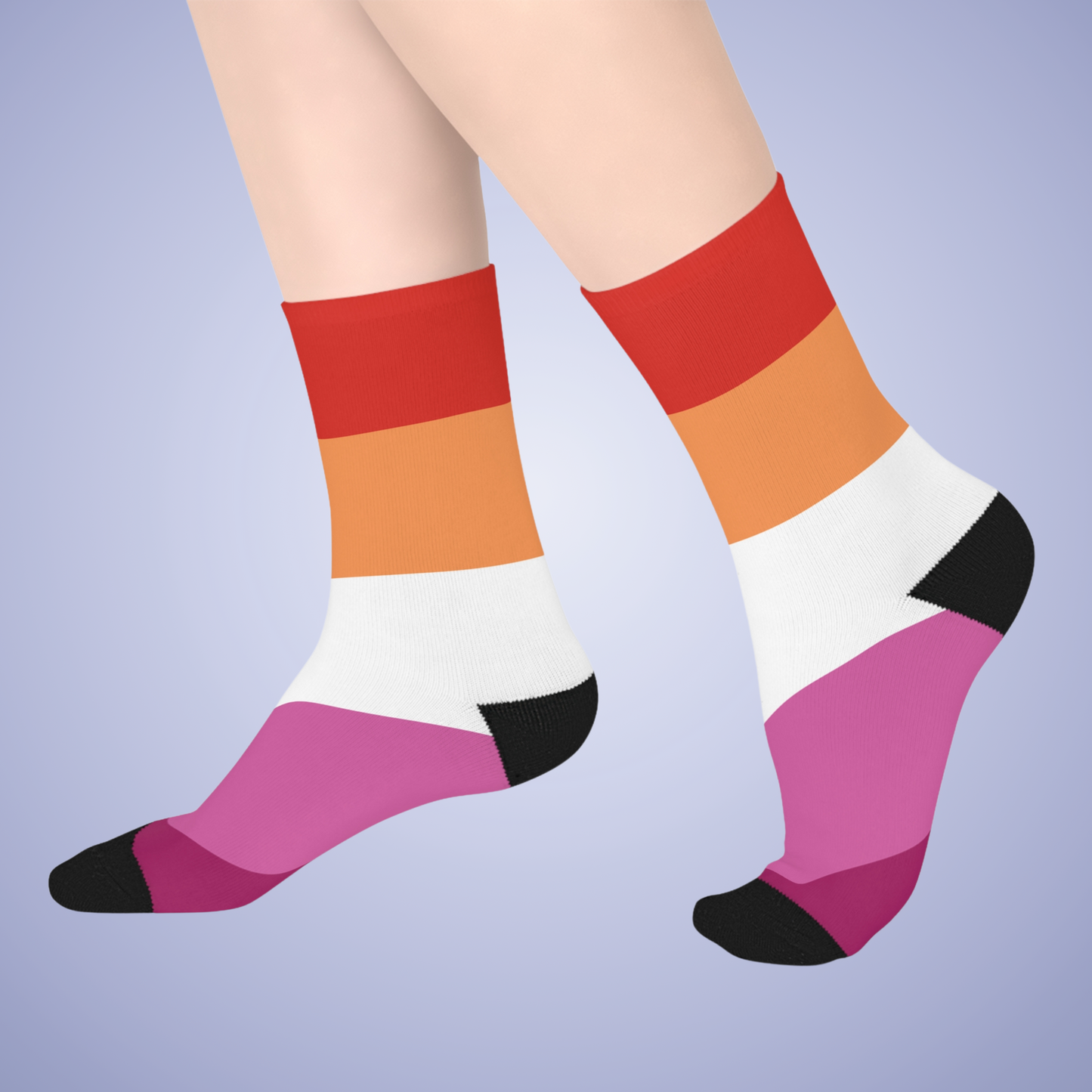 Lesbian Mid Length Socks Pride Month LGBTQ Event Gift Apparel