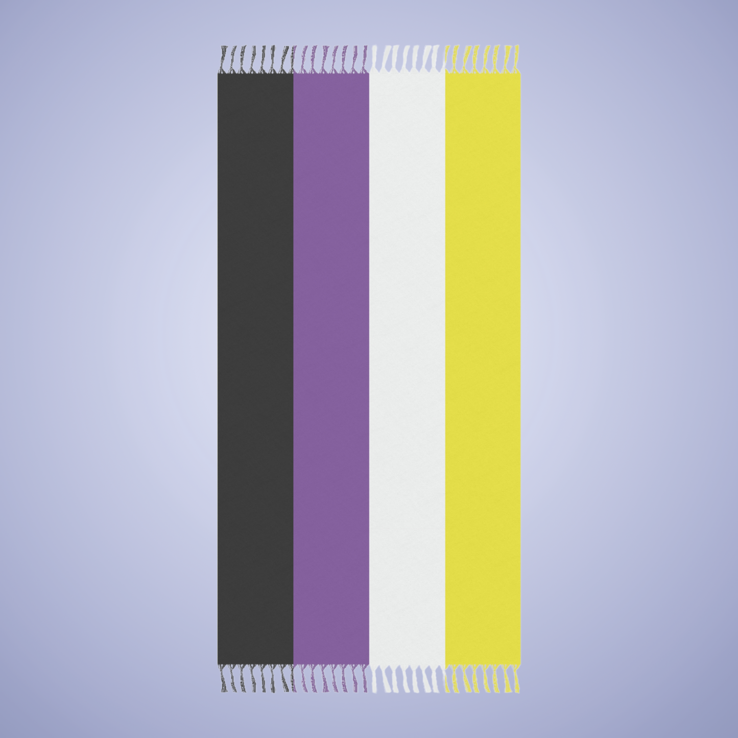 Non Binary Flag Boho Beach Towel  LGBTQ Pride Month LGBT Holiday Gift