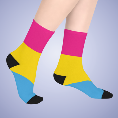 Pansexual Mid Length Socks Pride Month LGBTQ Event Gift Apparel