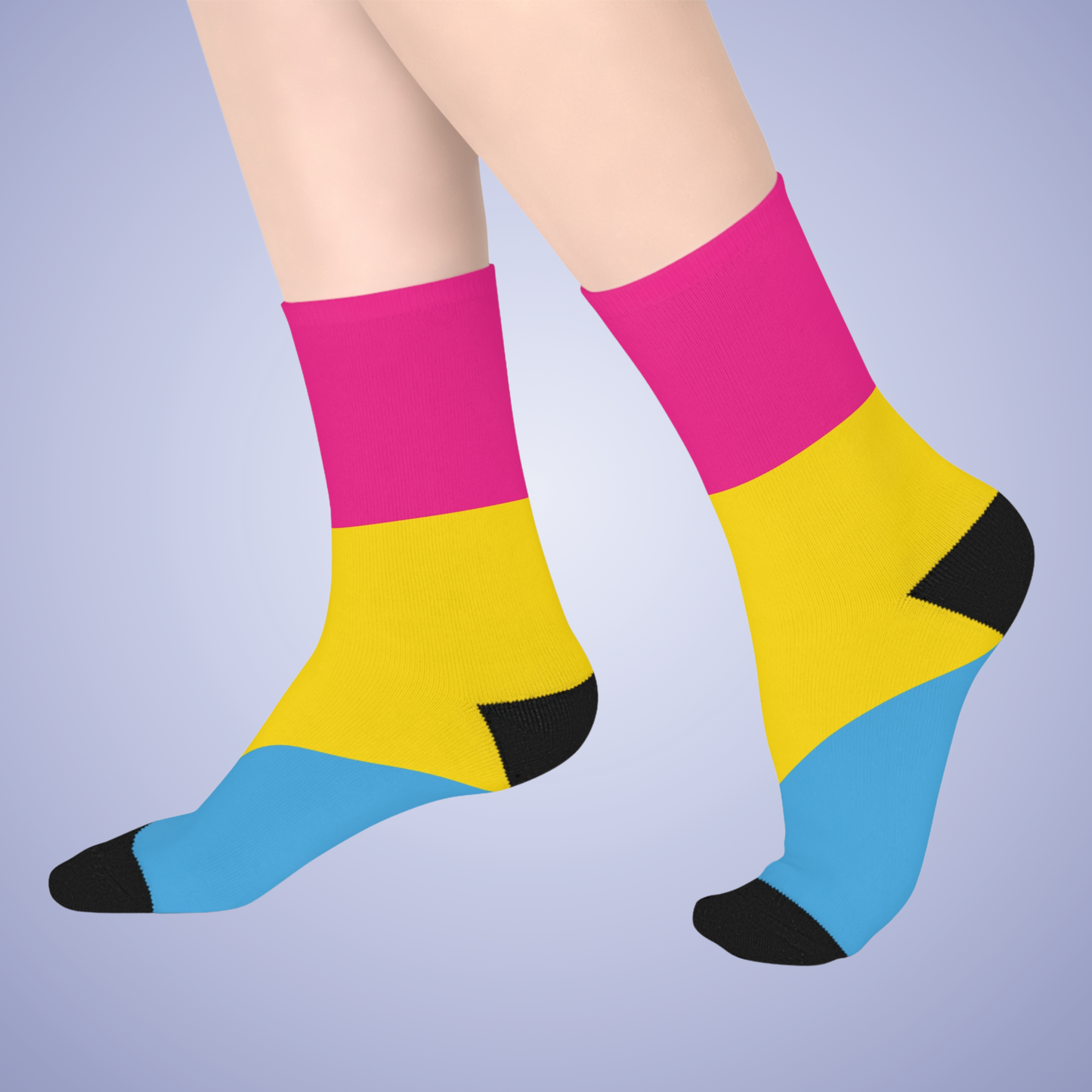 Pansexual Mid Length Socks Pride Month LGBTQ Event Gift Apparel