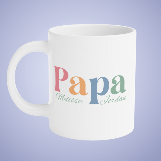 Papa Personalized Jumbo Coffee Mug Fathers Day
