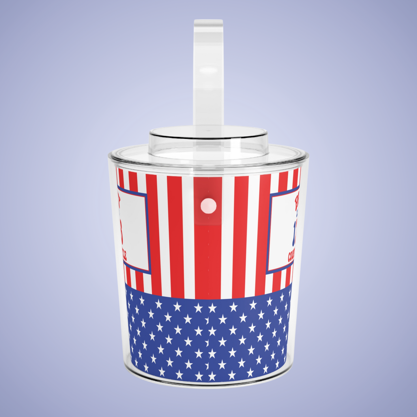 Party Like It's 1776 Personalized Patriotic July 4th Home Decor Ice Bucket USA Flag