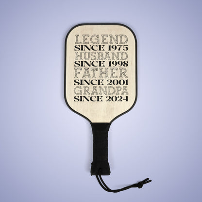 Legend Personalized Pickleball Paddles Set Fathers Day Gift