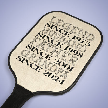 Legend Personalized Pickleball Paddles Set Fathers Day Gift