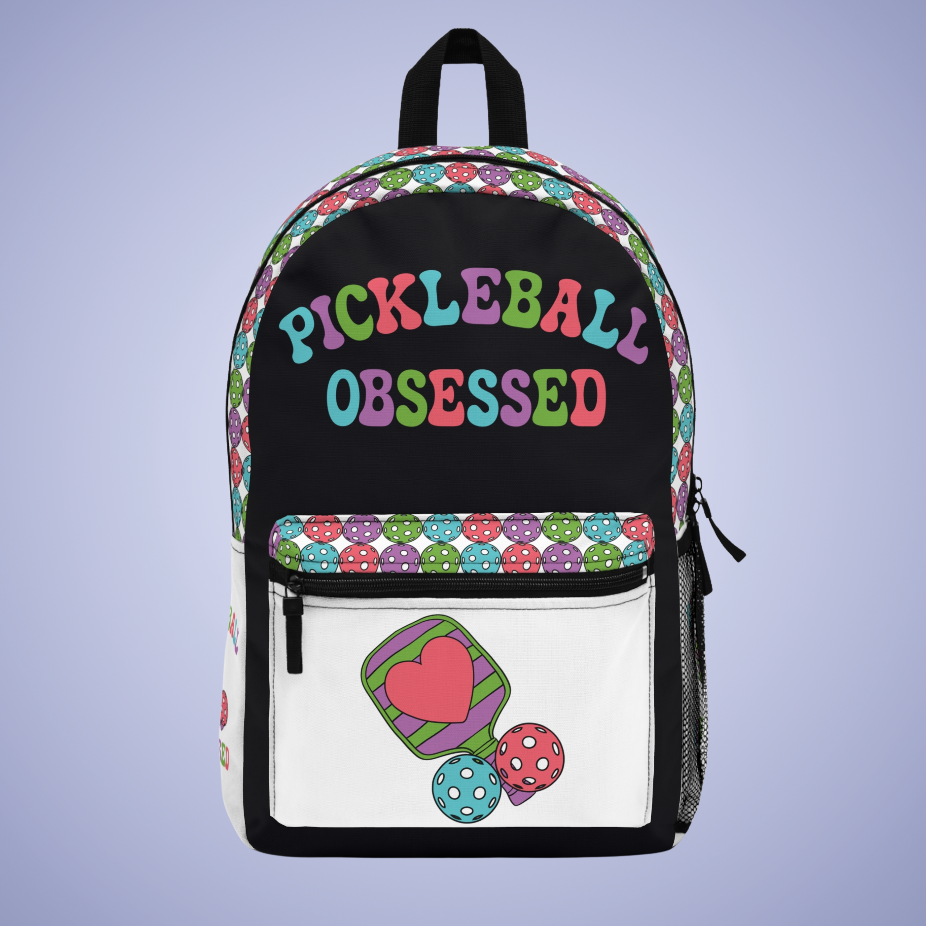 Pickleball Obsessed All Rounder Backpack Gift Travel Bag