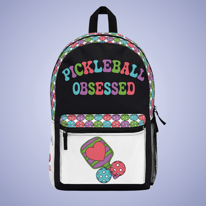 Pickleball Obsessed All Rounder Backpack Gift Travel Bag