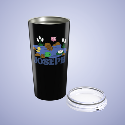 Pond Life Personalized Name Tumbler Birthday Gift Black