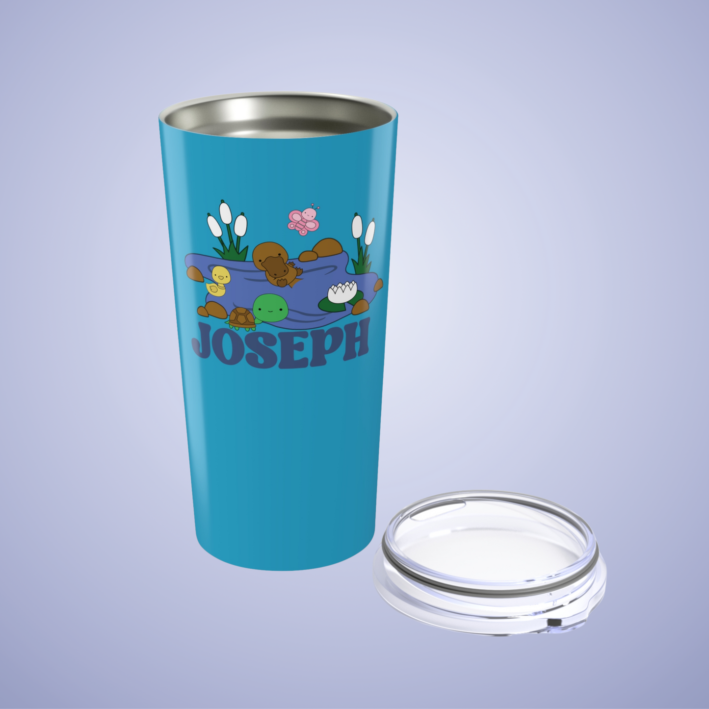 Pond Life Personalized Name Tumbler Birthday Gift