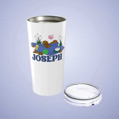 Pond Life Personalized Name Tumbler Birthday Gift White