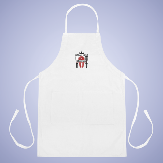 Steak King Personalized Embroidered Apron Grill Lover GIft