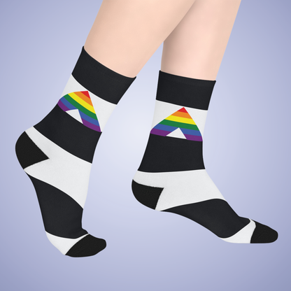 Ally Straight Mid Length Socks Pride Month LGBTQ Event Gift Apparel