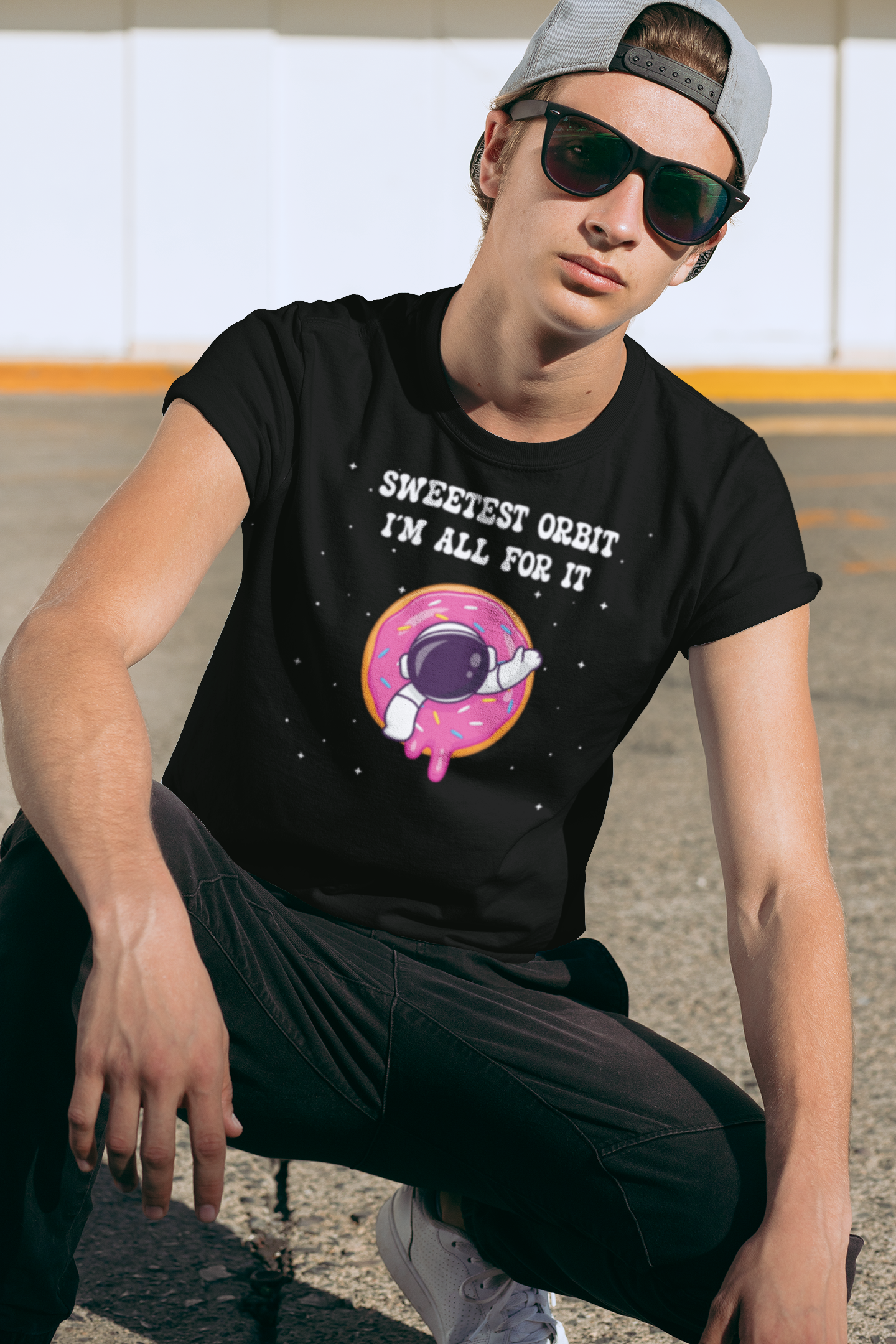 Sweetest Orbit Im All for It National Astronaut Day Unisex Graphic T Shirt