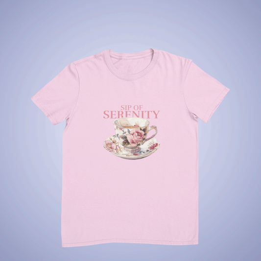 Sip of Serenity Tea Lovers T-shirt Tasting Tea is so Relaxing