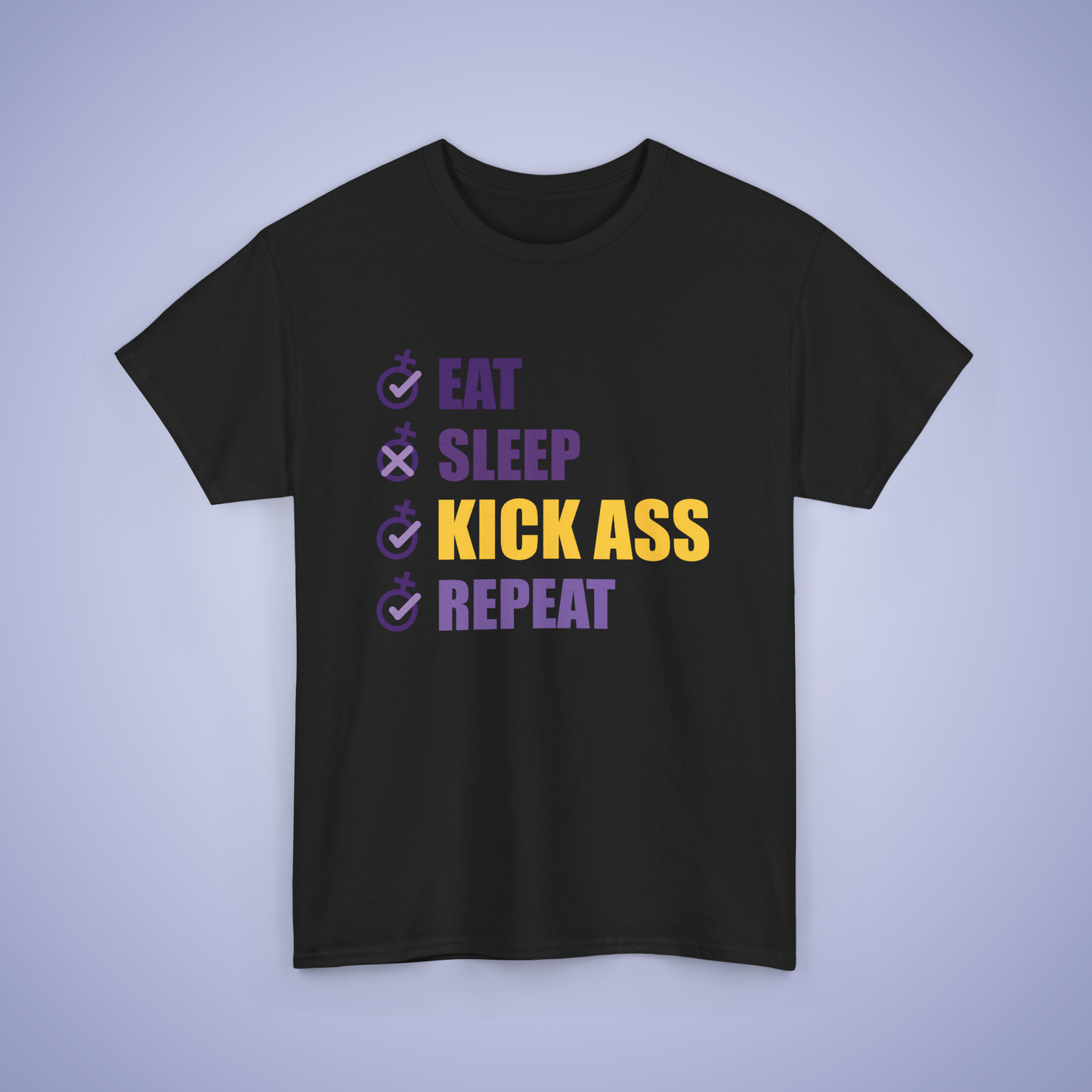 Eat Sleep Kick Ass Repeat Hoodie & T Shirt Combo