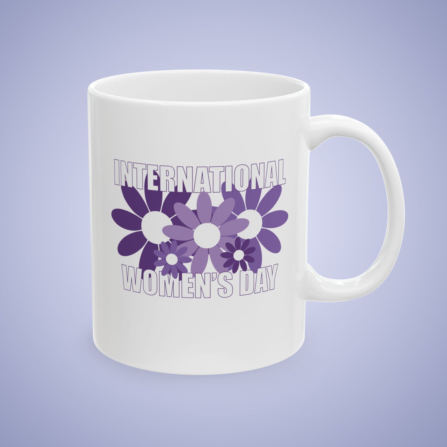 Eat Sleep Kick Ass Repeat International Womens Day Ceramic Gift Mug