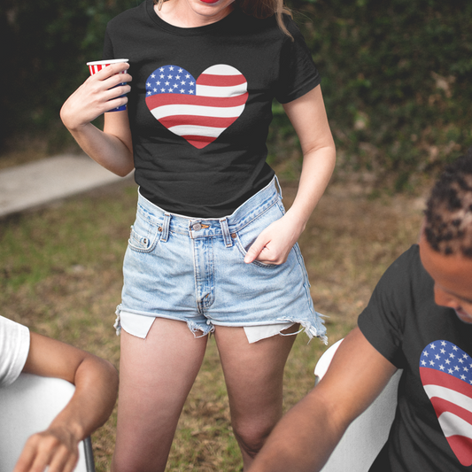 American Heart 250 Years of Freedom USA Celebration Unisex T Shirt